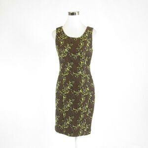 Etcetera brown green dress 2